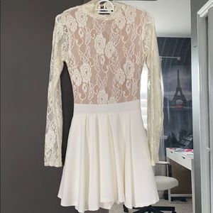 Lace skirt dress